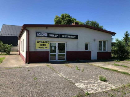 Budynek usługowy trasa DK61 duża działka handel przemysł