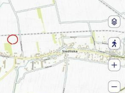 Działka rolna 0,8 ha, Siedliska gm. Miłkowice