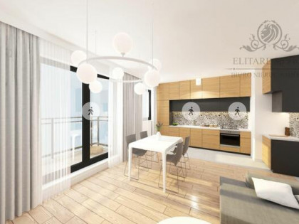 Mieszkanie 3pok, 58,35m2 z balkonem, ogrz.miejskie Krzyki, Partynice Wrocław