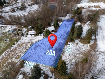 Działka budowlana Stadniki 20 ar, gm. Dobczyce