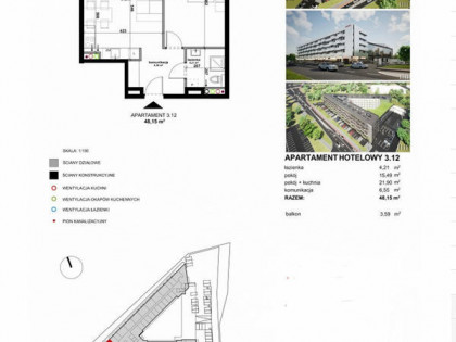 Apatrament hotelowy, 2pok. z najemcą -GOTOWA INWESTYCJA przynosząca przychód