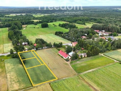 Działka w Borsukach 1278 m2 WZ nieopodal rzeki Bug