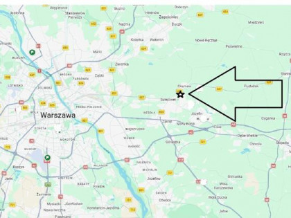 Działka Przemysłowo Usługowa 1,6ha Okuniew/Sulejówek