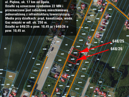 Sprzedaż działka budowlana w Łubnianach, 10,4 ar.