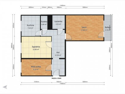 Mieszkanie 3 pokoje 64m2 w Rudzie Śląskiej, Ruda 1,