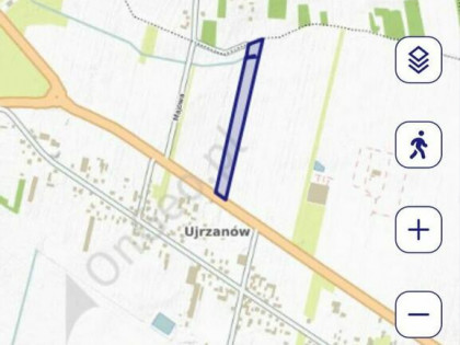 Działka inwestycyjno-przemysłowa 1,91 ha przy A2 | Ujrzanów