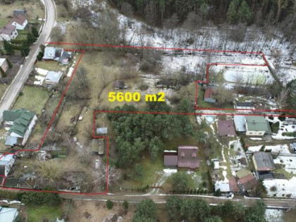 Działka 150 m od rzeki Liwiec 5600 m2 - Pogorzelec gm.Łochów