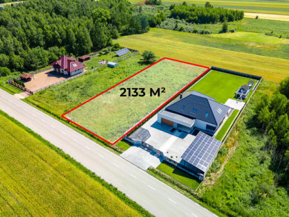 Działka 2133 m² Wola Rakowa, asfalt, media, cicha
