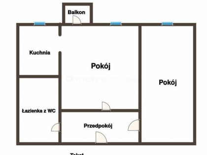 REZERWACJA !!! 2 pokoje, 900 m do morza, balkon