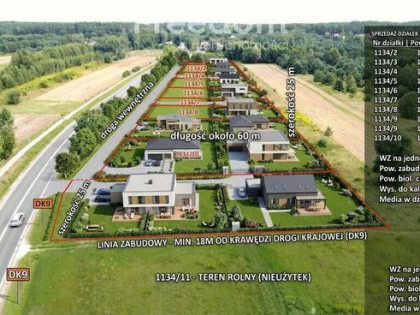 Działki budowlane z WZ i mediami – Lubienia