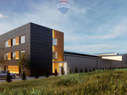 Działka, pozwolenie na 2 hale i biurowiec