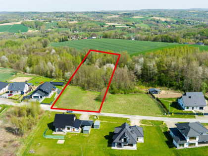 Działka z  prywatnym lasem w Burzynie, gm. Tuchów!