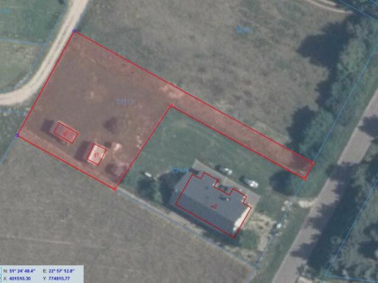 Działka budowlana 12 arów w miejscowości Krasne, gm. Uścimów