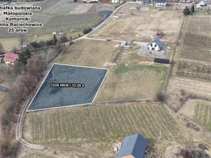 Działka 25a Komorniki, Raciechowice, małopolska