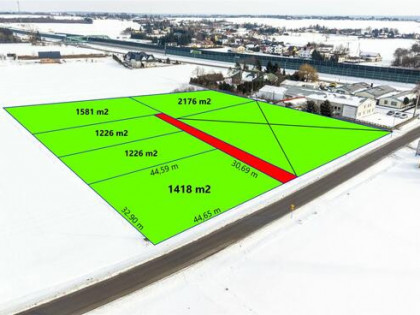 Działka inwestycyjna Trojaczkowice gm. Niedrzwica Duża