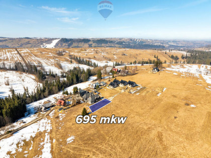 Działka budowlana Zakopane widok, spokojna okolica