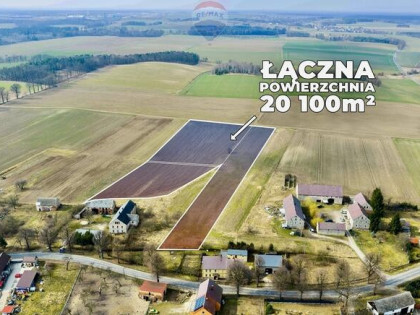 Trzy działki rolne (20.100 m²) + opcjonalnie dom