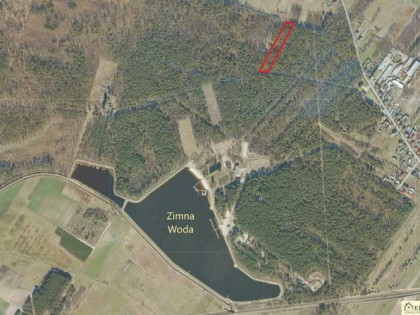 Działka leśna Łuków Zimna Woda