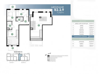 Piekne mieszkanie 4pok. z antersolą "OPEN SPACE" w cichej i zielonej okolicy