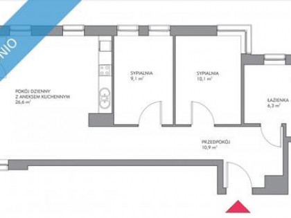 Słoneczne mieszkanie 63 m2 Osiedle Sokołówka
