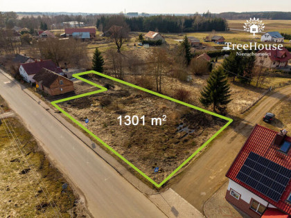 Działka budowlana 1301 m2 Naglady MPZP media