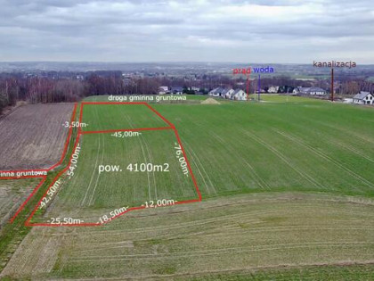 Działka usługowa Facimiech gm. Skawina