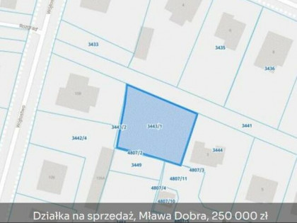 działka na osiedlu DOBRA w MŁAWIE