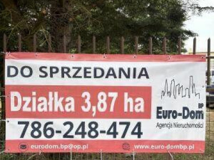 Działka 3,87 ha Dębówka k/Błonia