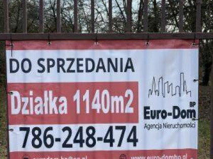 Działka 1140m2 koło Błonia