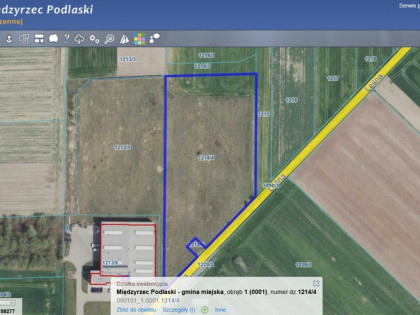 Działka Międzyrzec podlaski, ul. Leśna Międzyrzec Podlaski
