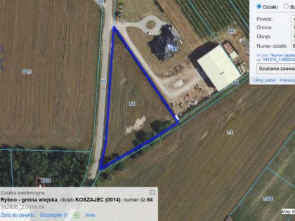 Działka Koszajec ul.  