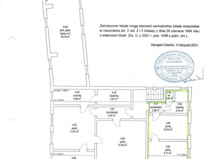 Mieszkanie Pelplin, ul. Kościuszki