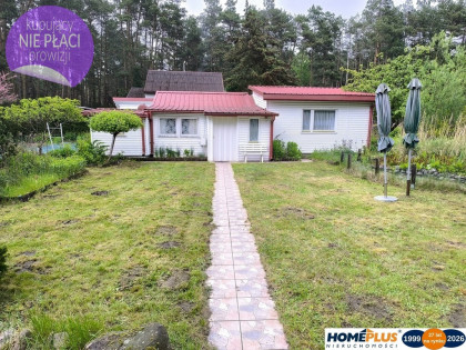 Domek letniskowy na działce budowlanej las rzeka