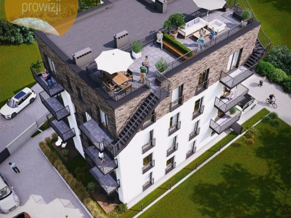 0%, apartament z tarasem na dachu w Helu