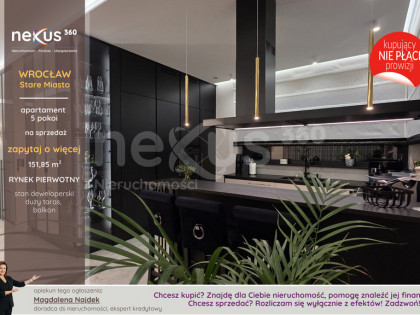 Apartament 5 pokoi, loggia, taras