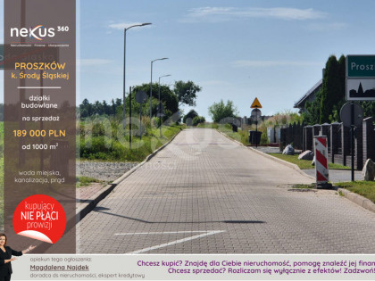 Działki budowlane przy granicy Środa Śl./Proszków