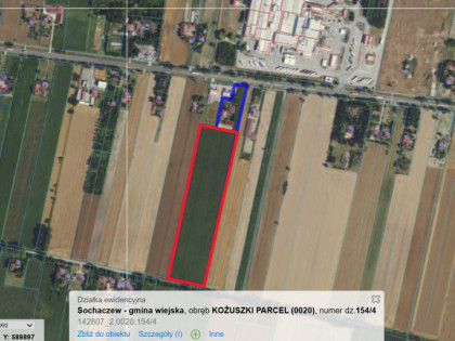 Działka Kożuszki-Parcel ul.   Kożuszki-Parcel