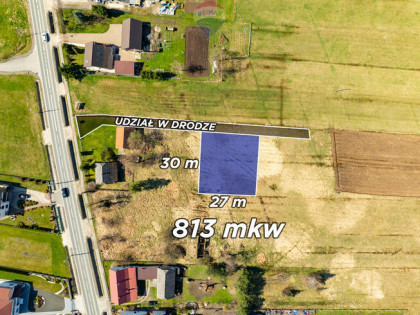 Kształtna działka budowlana - Zabierzów Bocheński