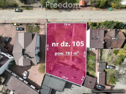 Działka budowlana z pełnymi mediami, 850 m do SKM