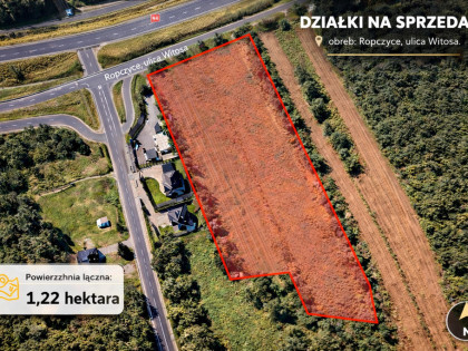 Działka inwestycyjna z WZ Ropczyce 1,22 ha