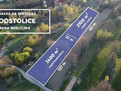 DZIAŁKA 5500 m² | PODSTOLICE | GMINA WIELICZKA