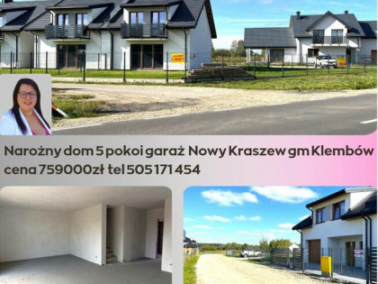 Dom bliźniak 5 pokoi garaż 20m2 działka 450m2 Wołomin Nowy K