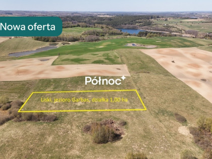 Działka rolna Liski gm. Stare Juchy jezioro Garbas