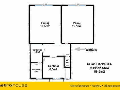 Bezczynszowe mieszkanie 59m2 w centrum Bielska.