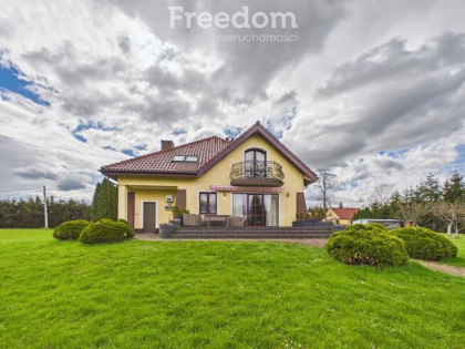 Komfortowy dom z działką, 1 ha + staw, k.Bartoszyc
