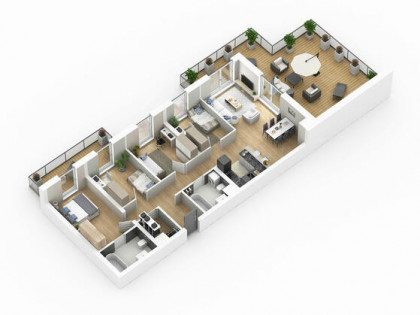 Wiosenna promocja! Apartament 95,77 m2-2 tarasy