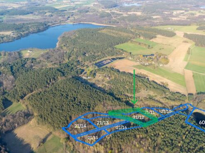 Działka 4361 m² z wydaną WZ | 250 m² zabudowy | staw| Pinino