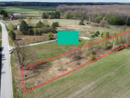 Działka budowlana 3000 m2 w Siekierce gm. Chotcza