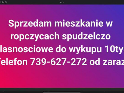 Sprzedam mieszkanie