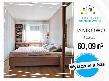 60,09 m² wygody w JANIKOWIE | 3 pokoje gotowe do zamieszkania!